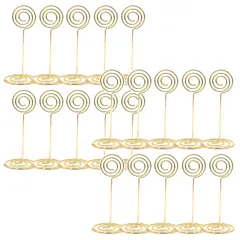 TOMMYFIELD メモクリップ クリップスタンド カードスタンド 卓上 フォトクリップ イベント (ゴールド) [ゴールド]