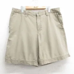 W38/古着 コロンビア ショート パンツ メンズ コットン ベージュ カーキ 25mar31 中古 ボトムス 短パン ショーパン ハーフ