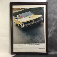 『ポンティアック　GTO』ビンテージ広告　1960年代　当時物　Ｂ4　フレーム付