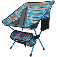 Moon Lence アウトドア チェア キャンプ 椅子 コンパクト 折りたたみ 超軽量 収納バッグ ハイキング 耐荷重150kg ブルー
