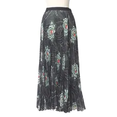 DRIES VAN NOTEN ベロアマルチカラーロングスカート34 DRIES VAN NOTEN プリーツスカート マルチカラー - メルカリ