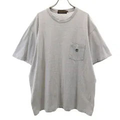 Timberland ティンバーランド 半袖 Tシャツ L グレー ポケT メンズ 古着