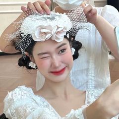 フラワー 花びら お花 シルバー 透かし 髪飾り ヘッドドレス ティアラ 成人式 前撮り 和装 ウエディング ブライダルアクセサリー シンプル 上品