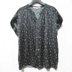 大きいサイズ44＊２３区 北欧 前後着用可ピュアリネントップス＊自由区ICB組曲 大きいサイズ44＊23区 北欧 前後着用可ピュアリネントップス