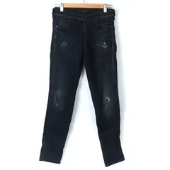 新品【 DIESEL 】ブークレ×デニム前後切り替え変形パンツ美脚