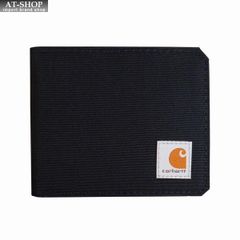 メンズ 財布 カーハート Carhartt 二つ折り財布 メンズ 財布 小銭入れ無し Nylon Duck Bifold Wallet ブラック　おしゃれ 誕生日 プレゼント ギフト