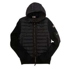 モンクレールカーディガンブラック羊毛XXL 希少サイズビッグサイズ