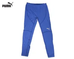 PUMA JAPAN USED SOCCER JERSEY PRO PANTS DRY FIT BLUE TEAM プーマ ジャパン ユーズド 長ズボン ジャージ パンツ インナー ドライフィット 上級モデル【プーマ サッカーチーム コンプレッション 下着