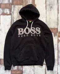 ✨新品タグ付き✨BOSS 大谷翔平　ジップアップパーカー ブラック　ロゴ　M 大谷翔平 着用 HUGO BOSS ロゴ パーカー | street＊style