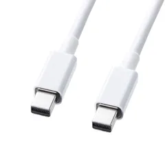 （まとめ買い）サンワサプライ ミニDisplayPortケーブル 2m ホワイト KC-DPMM2W 【×3セット】のサムネイル