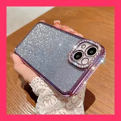 【スタッフおすすめ！】QziyanD for iPhone15 ケース 用の豪華なキラキラ輝くダイヤモンドケース15 カメラ保護 ソフトラインストーンメッキバンパースパンコールカバー 耐衝撃 韓国 かわいい-Black-for iPhone