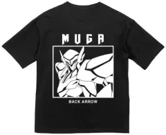 【中古】衣類 ムガ BIGシルエットTシャツ ブラック ユニセックスMサイズ 「バック・アロウ」 