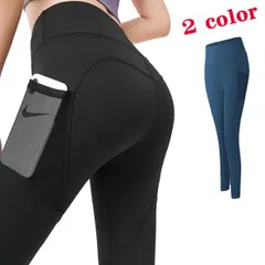 【ポケット付き レギンス】【送料無料】 脚のラインに沿って施されたメッシュポケット、綺麗なカットで足を細く見せスタイル UP!