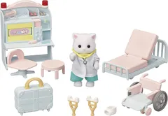 【新品】エポック社 シルバニアファミリー H 17 しんさつしましょ！やさしいお医者さんセット しんさつしましょ! しんさつしましょ!やさしいお医者さんセット 864 人形・家具セット やさしいお医者さんセットのサムネイル