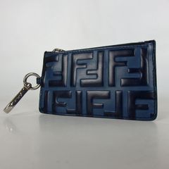 美品 FENDI フェンディ FFロゴ入り ズッカ コイン カードケース キーケース  7AR534 A5PJ F147S