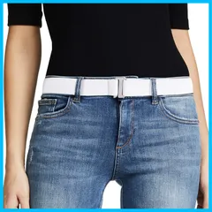 【フォロー得】ベルト ゴムベルト レディース メンズ ゴルフベルト スポーツ カジュアル 無段階サイズ調整可能 男女兼用 大きいサイズ （ジャスグッド）