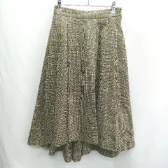 ◇ ⊇ Ray Casssin チェック柄 フィッシュテール 膝下 フレアー スカート サイズF ブラウン カーキ系 レディース E  【1501160037572】のサムネイル