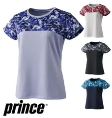 【新品】prince（プリンス） レディース テニス ウエア ゲームシャツ 遮熱 吸汗速乾 半袖 テニス バドミントン パドルテニス ウェア レディース・ウィメンズ ゲームシャツ WS4064