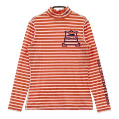 サイズ：XL BEAMS GOLF ビームスゴルフ  ハイネック 長袖Tシャツ  ネイビー系 [240101488729] ゴルフウェア メンズ ストスト サイズ：XL BEAMS GOLF ビームスゴルフ ハイネック 長袖Tシャツ