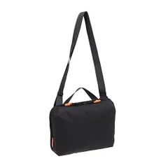 ブラック/オレンジ [ワールドトラベラー ショルダーバッグ マリアン No.17231 メンズ ブラック×オレンジ