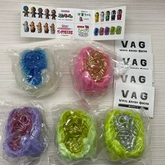 内袋未開封品　メディコム・トイ　VAG SERIES1 エメーリアン　全種セット　5色セット蓄光あり　ソフビフィギュア　GID MEDICOM TOY 写真にあるもののみ　バラ売り不可