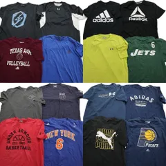 古着卸 まとめ売り スポーツブランドMIX 半袖Tシャツ 16枚セット (メンズ L ) アディダス リーボック 中古 古着 NA0874