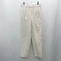 ◇ ⊇ GLOBAL WORK グローバルワーク ウエストゴム入り スラックスパンツ サイズM アイボリー系 レディース E  【1502060011778】