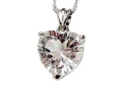 水晶 ペンダントトップ パワーストーン ペンダント シルバー925 ハート型 天然石 ネックレス アクセサリー