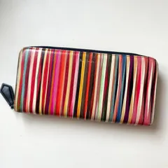 ポールスミス　Paul Smith 長財布　クロスオーバーストライプトリム　レディース