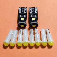 ゼファー1100 ZEPHYR1100 メーター用 LED球 インジケーターランプセット T10 T5 ホワイト 白 kawasaki カワサキ 送料無料 バイク 車用品