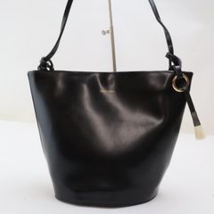 2506-30 ツモリチサト ショルダーバッグ tsumori chisato レザー製 ブラック