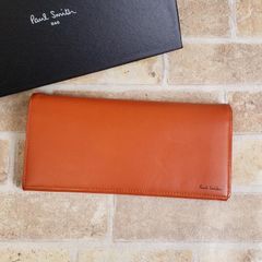 新品】ポールスミス かぶせ長財布 オールドレザー マルチストライプ