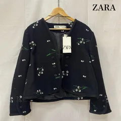 ZARA ザラ エンブロイダリーテクスチャージャケット Mサイズ ZARA - エンブロイダリーテクスチャージャケット ZARAの通販 by