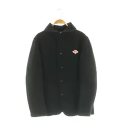 ダントン DANTON ウールモッサシングルジャケット ラウンドカラー 38 黒 ブラック /AT ■OS ■SH