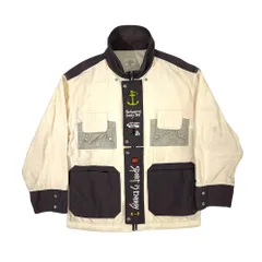 CASTELBAJAC SPORT カステルバジャック 背面豪華アニマルデザイン ジップアップ ワークジャケット 2/アイボリー チャコール