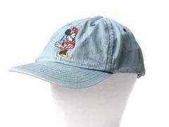 90s ディズニー ミニーマウス コットン デニム ベースボール キャップ 帽子
