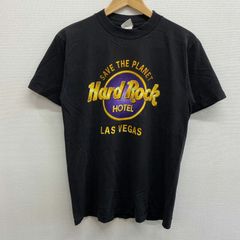 ハードロックホテル HARD ROCK HOTEL LAS VEGAS 半袖 プリントTシャツ MADE IN USA サイズ:S位 ブラック   古着 【中古】