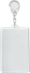 SPILOOPS カードサイズ チェキ用 キーホルダー フォトキーホルダー 長方形 推し活 アクリル製(クリア 1個,  86mmx54mm)