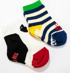 チャムス CHUMS アウトドア ベビーソックス セット ベビー Baby Socks Set 子供 靴下 セット品 お祝い 出産祝い プレゼント 滑り止め  CH261006 C068 BOYSSET