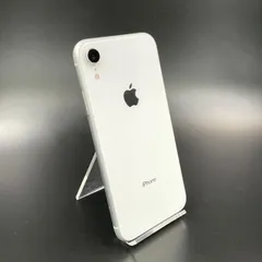 【全額返金保証】【最速発送】Apple iPhone XR 64GB ホワイト au 白ロム 76% 動作確認済