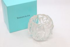 【未使用品】TIFFANY&Co. キャンドルホルダー ティファニー クリスタル 箱付き