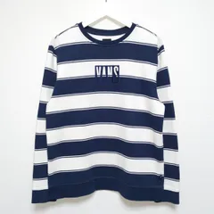 S VANS バンズ スウェット クルーネック ボーダー トレーナー USA