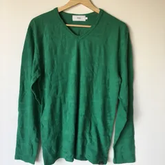 アズールバイマウジー Vネックニットセーター レディース L グリーン 2601202509250021