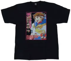 【中古】Tシャツ 春日野さくら Tシャツ ブラック Lサイズ 「ストリートファイターZERO3」 BACKDROP GAMEMONSTERグッズ