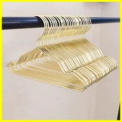 【新着商品】KIUKIU ペットハンガー 20本セットハンガー エレガントゴールド犬ハンガー 金属ハンガー 猫犬専門のハンガー 頑丈 耐用性 お洒落さん 服整理用 Ｍ＆Lサイズの服に適用