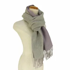 ユナイテッドアローズ UNITED ARROWS ×EDS CASHMERE 別注 INNER MONGOLIA 内モンゴル産 リバーシブルカシミヤフリンジマフラー レディース 表記無 のサムネイル