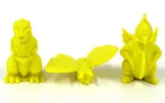 【中古】トレーディングフィギュア 黄色Aセット(ゴジラ(1954年)・モスラ(1964年)・ガイガン(1972年)) 「東宝怪獣 ゴジラケシゴム」