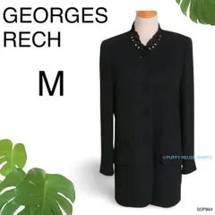 ★美品★ GEORGES RECH ジョルジュレッシュ ジャケット　スーツ　上品  ブラック　 送料無料　古着　レディース