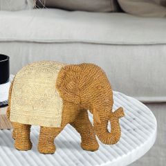 オブジェ 置物 オーナメント 茶色いゾウ 像 アジアン風 ガーデニング 装飾 樹脂 インテリア 可愛い 室内 屋内 インテリア雑貨 玄関