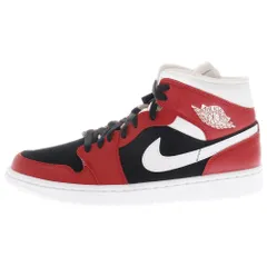 NIKE (ナイキ) WMNS AIR JORDAN 1 MID GYM RED ウィメンズ エアジョーダン 1 ジムレッド ミッドカットスニーカー レッド US12/29cm BQ6472-601